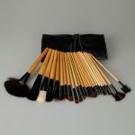 Pincéis com 24 Pcs Make Profissional e Saco Preto.