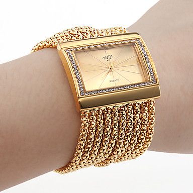 Relógio Bracelete Estilo Diamante.