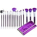 Pincéis Roxo com 16 Pcs Make Profissional FC0407001.
