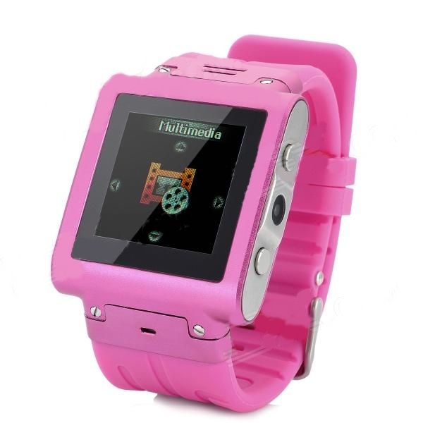 Relógio Celular Touch Screen Rosa.